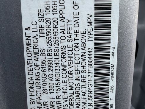 New 2026 Honda Pilot Touring image 45