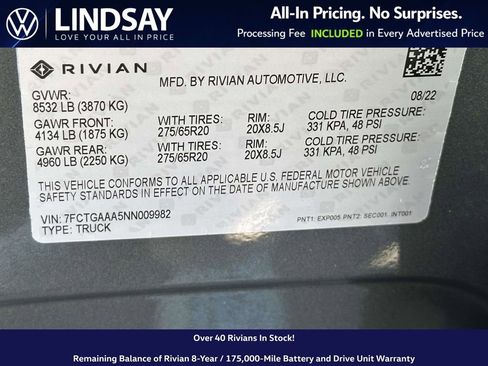Used 2022 Rivian R1T Adventure image 26