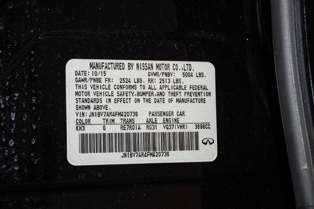 Used 2015 INFINITI Q50 Premium w/ Deluxe Touring Package AWD/4WD image 30