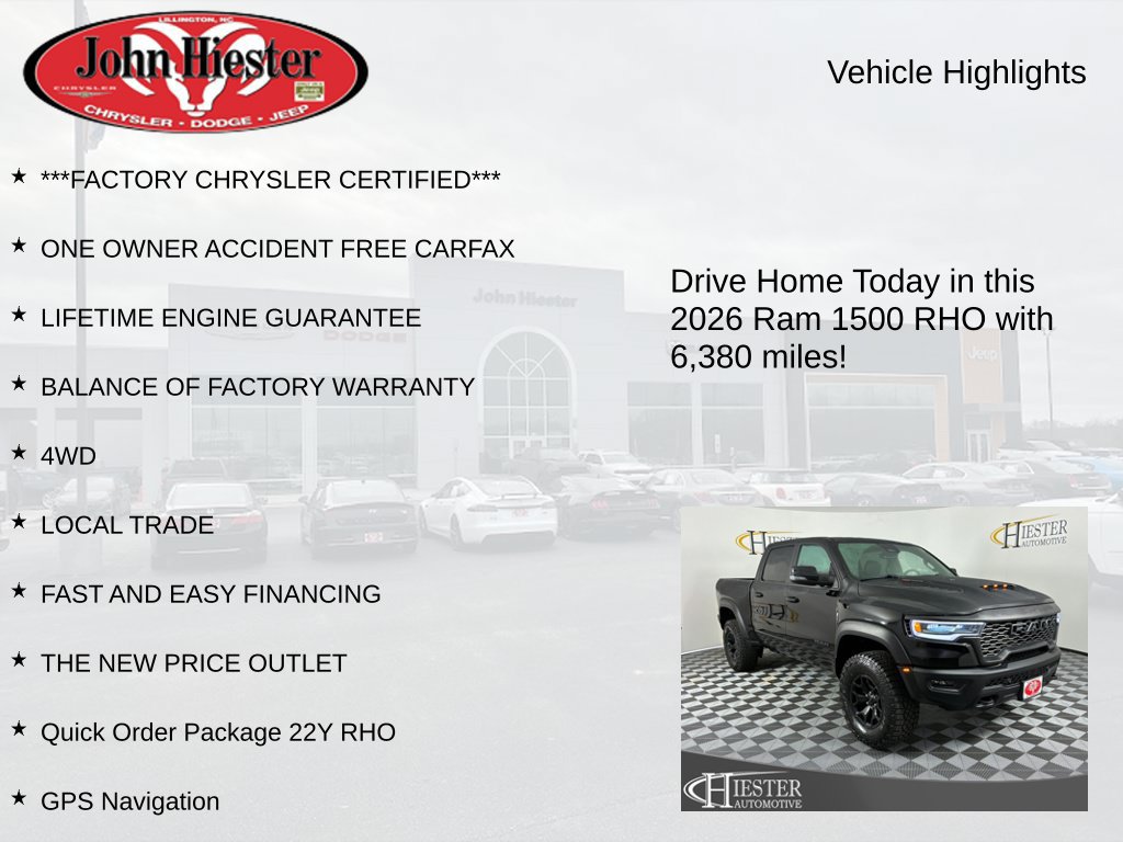 Used 2026 RAM 1500 RHO AWD/4WD image 5