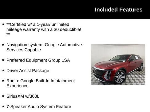 Certified 2024 Cadillac Lyriq Tech w/ Driver Assist Package AWD/4WD image 4