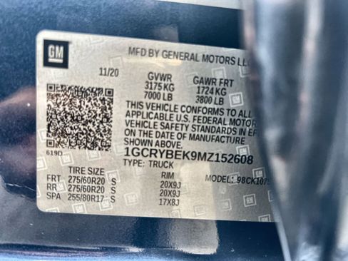 Used 2021 Chevrolet Silverado 1500 Custom w/ LPO, Dark Essentials Package image 27