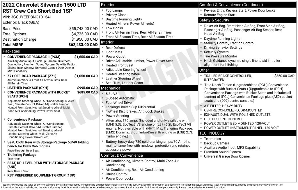 Used 2022 Chevrolet Silverado 1500 RST w/ Convenience Package II AWD/4WD image 19