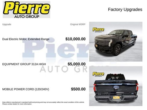 Certified 2023 Ford F150 Lightning XLT w/ Equipment Group 312A High AWD/4WD image 14