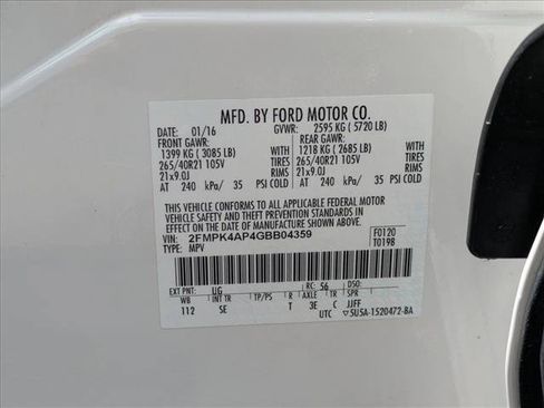 Used 2016 Ford Edge Sport w/ Equipment Group 401A AWD/4WD image 23