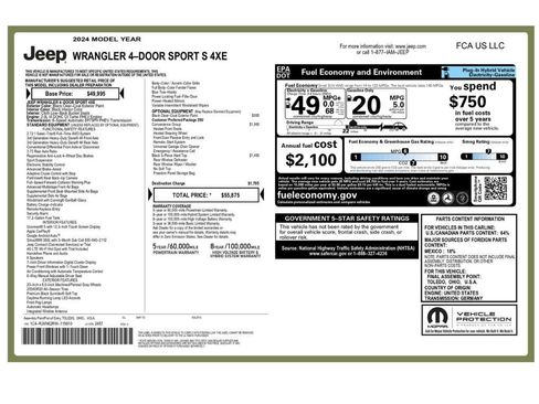 Used 2024 Jeep Wrangler Unlimited w/ Convenience Group image 2