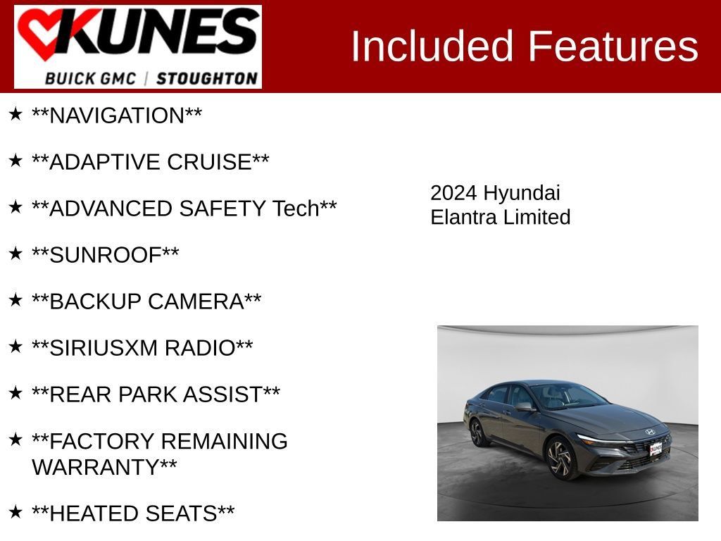 Used 2024 Hyundai Elantra Limited FWD image 2