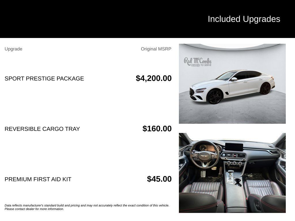 Used 2023 Genesis G70 2.0T w/ Sport Prestige Package RWD image 5