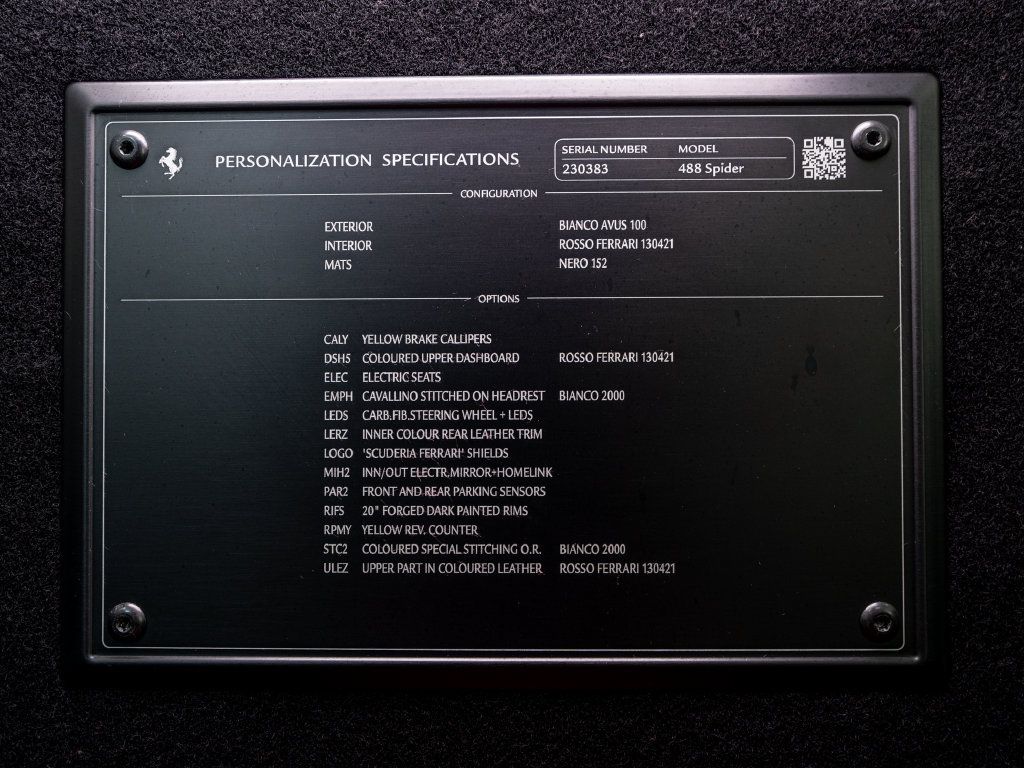 Certified 2018 Ferrari 488 Spider RWD image 42