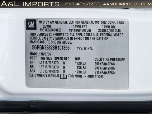 Used 2008 HUMMER H2 AWD/4WD image 69