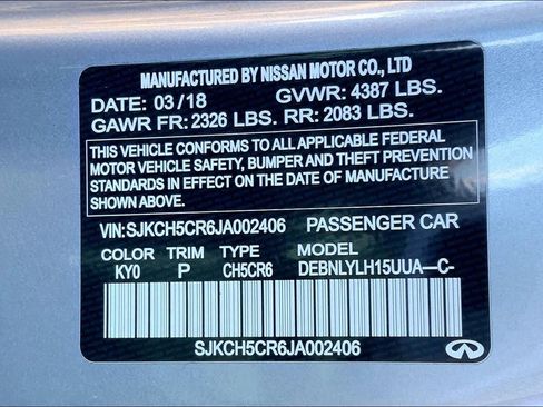 Used 2018 INFINITI QX30 Premium w/ Cargo Package image 33