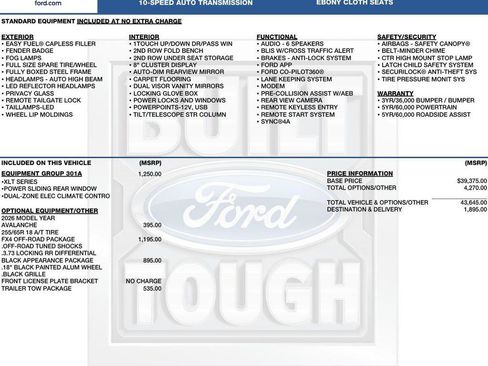 New 2026 Ford Ranger XLT w/ Equipment Group 301A High AWD/4WD image 2