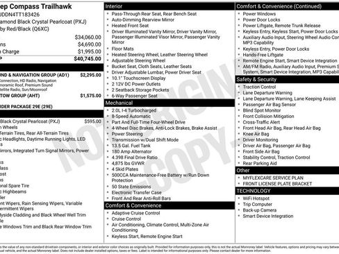 New 2026 Jeep Compass Trailhawk w/ Sun, Sound & Navigation Group AWD/4WD image 4