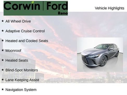 Used 2023 Lexus RX 350 Premium Plus w/ Cold Area Package AWD/4WD image 8