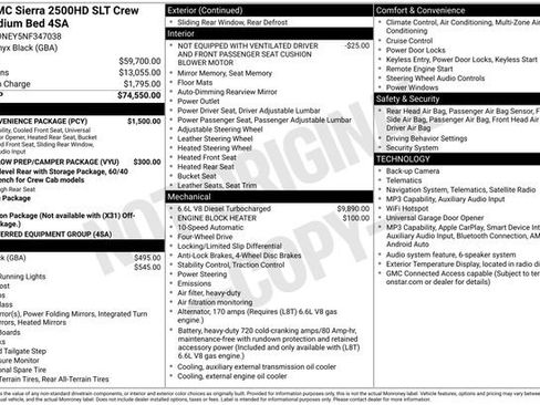 Used 2022 GMC Sierra 2500 SLT w/ SLT Convenience Package AWD/4WD image 14
