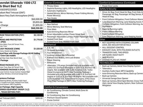 Used 2023 Chevrolet Silverado 1500 LTZ w/ LTZ Premium Texas Edition AWD/4WD image 41