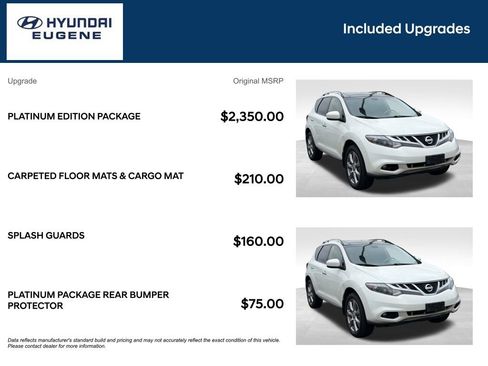 Used 2014 Nissan Murano LE w/ Platinum Edition Package AWD/4WD image 10