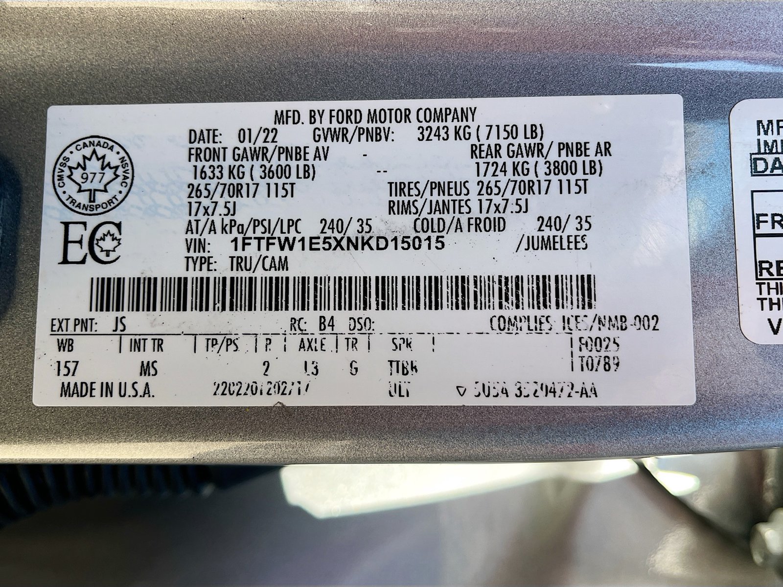 Used 2022 Ford F150 XLT AWD/4WD image 30
