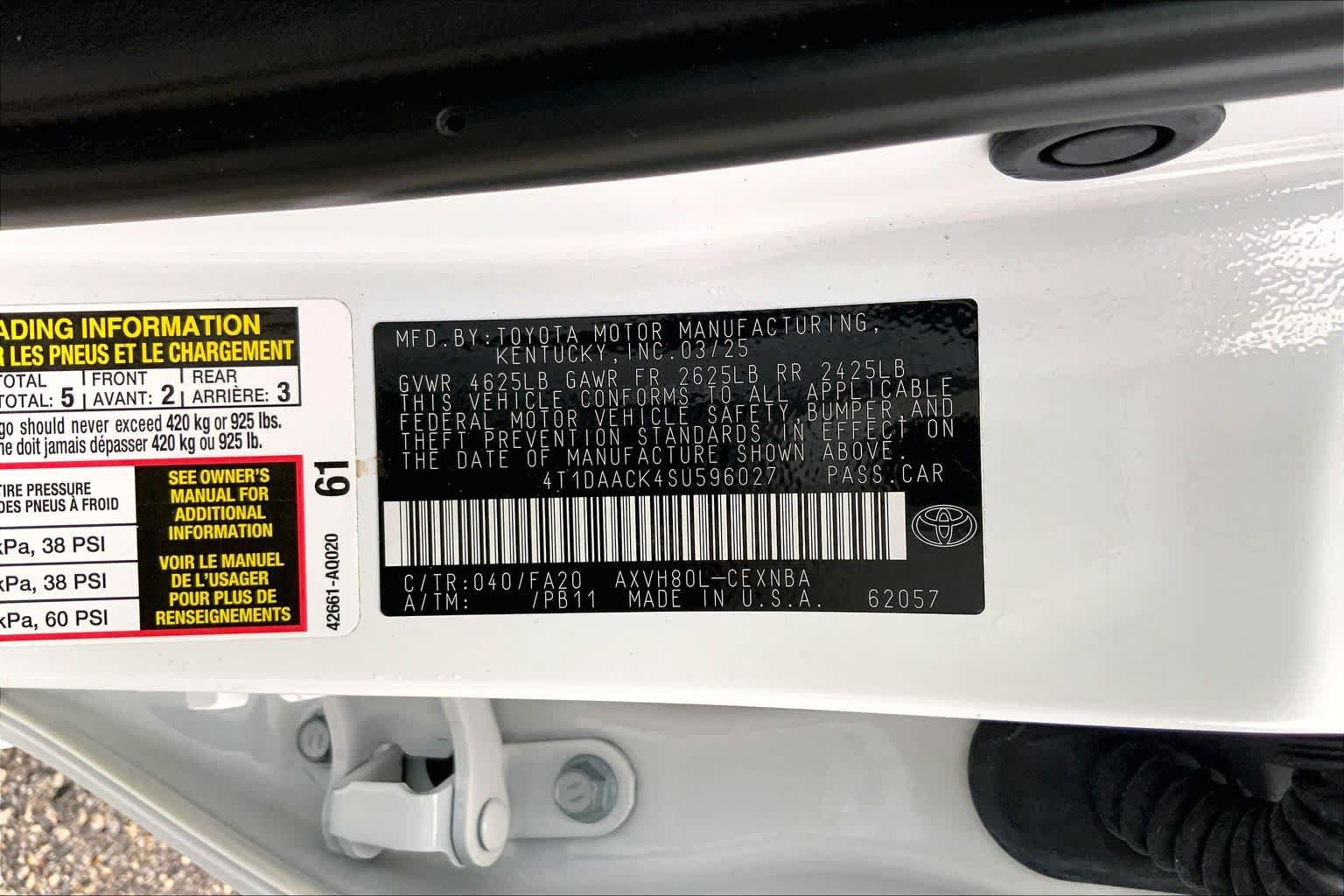 Certified 2025 Toyota Camry LE FWD image 36
