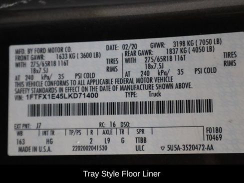 Used 2020 Ford F150 Lariat w/ Equipment Group 501A Mid AWD/4WD image 19