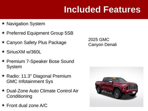 Used 2025 GMC Canyon Denali AWD/4WD image 3