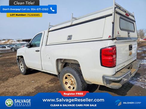 Used 2015 Chevrolet Silverado 1500 W/T w/ Chrome Bumper Package RWD image 3