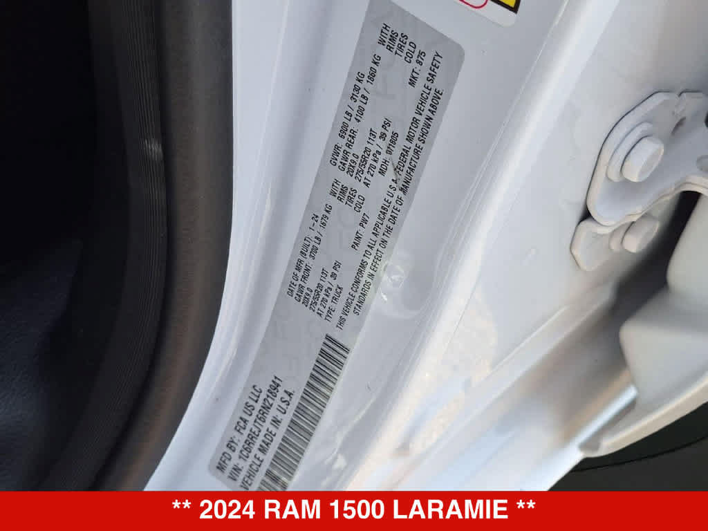 Used 2024 RAM 1500 Laramie RWD image 34