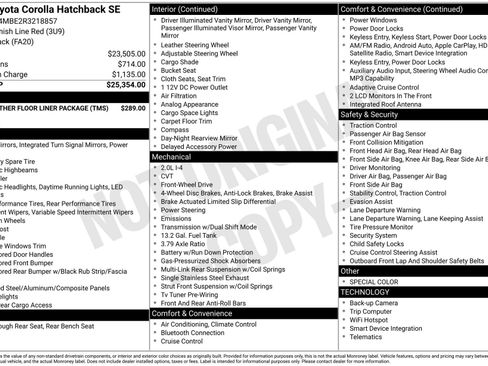 Certified 2024 Toyota Corolla SE FWD image 33