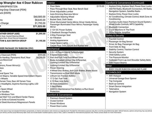 Used 2023 Jeep Wrangler Unlimited Rubicon 4xe w/ Cold Weather Group AWD/4WD image 6