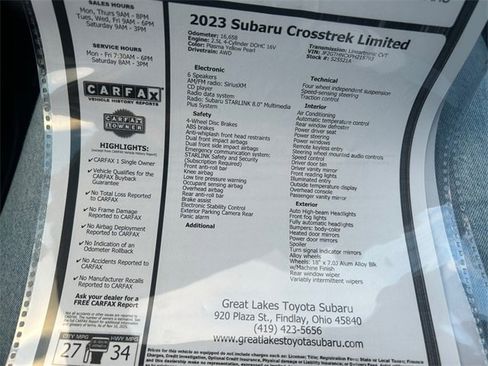 Used 2023 Subaru Crosstrek 2.5i Limited image 27