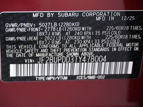 New 2026 Subaru Outback Limited image 21