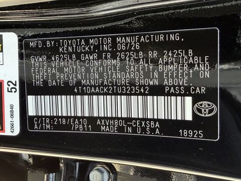 Used 2026 Toyota Camry SE w/ Multimedia Upgrade Package FWD image 27