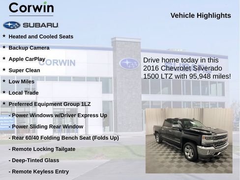 Used 2016 Chevrolet Silverado 1500 LTZ w/ Sport Package AWD/4WD image 6