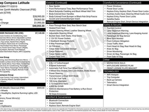 New 2026 Jeep Compass Latitude w/ Quick Order Package 29K image 6