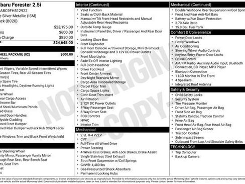 Used 2015 Subaru Forester 2.5i w/ Alloy Wheel Package image 4