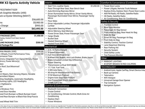 Used 2021 BMW X3 M40i w/ Premium Package image 43