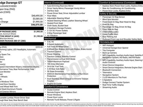 Used 2025 Dodge Durango GT w/ Blacktop Package AWD/4WD image 9