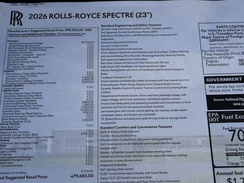 New 2026 Rolls-Royce Spectre AWD/4WD image 11