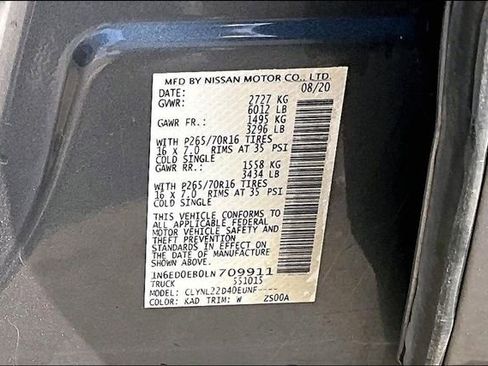 Used 2020 Nissan Frontier SV image 16