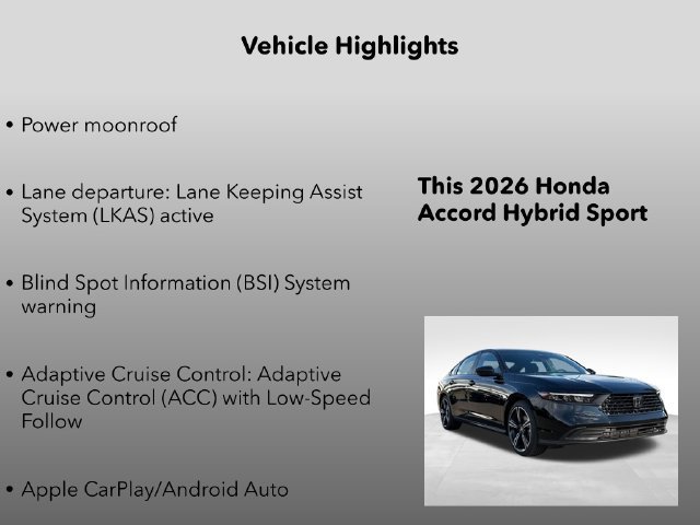 New 2026 Honda Accord Sport image 30