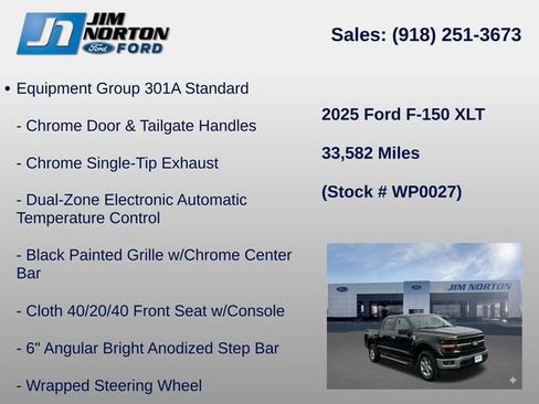 Used 2025 Ford F150 XLT w/ Equipment Group 301A Standard AWD/4WD image 11