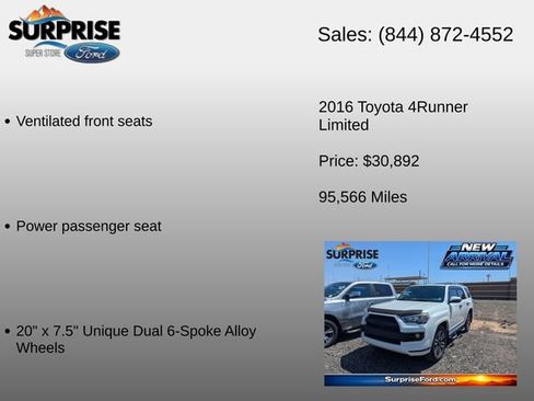 Used 2016 Toyota 4Runner Limited AWD/4WD image 16