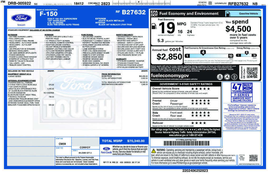 Used 2024 Ford F150 Lariat AWD/4WD image 9