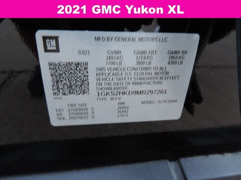 Used 2021 GMC Yukon XL AT4 w/ Rear Media and Nav Package image 18