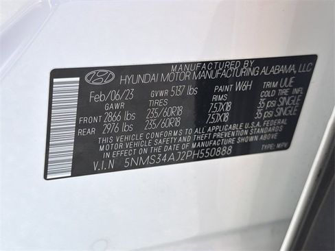 Certified 2023 Hyundai Santa Fe SEL w/ Premium Package image 33