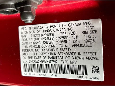 Used 2021 Honda CR-V Touring image 26