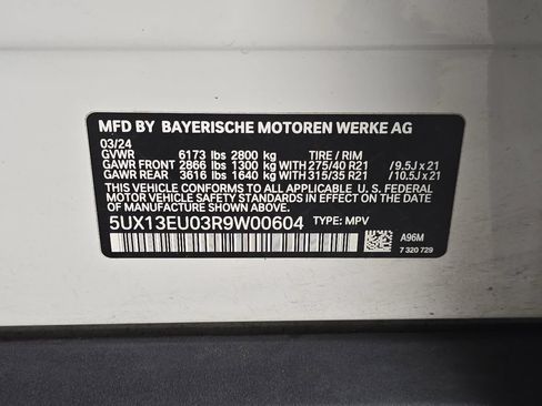 Certified 2024 BMW X5 sDrive40i w/ Premium Package RWD image 34