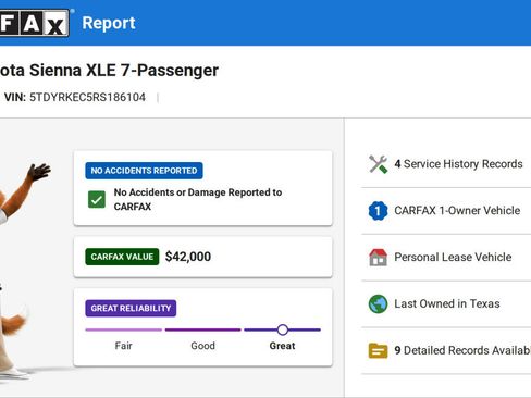 Used 2024 Toyota Sienna XLE image 6