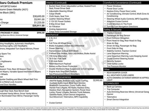 Used 2023 Subaru Outback Premium w/ Popular Package #1 image 3
