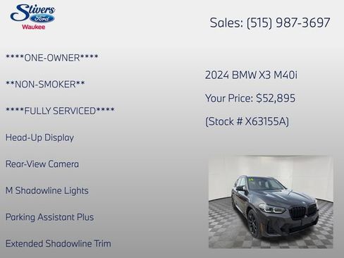 Used 2024 BMW X3 M40i w/ Premium Package AWD/4WD image 22